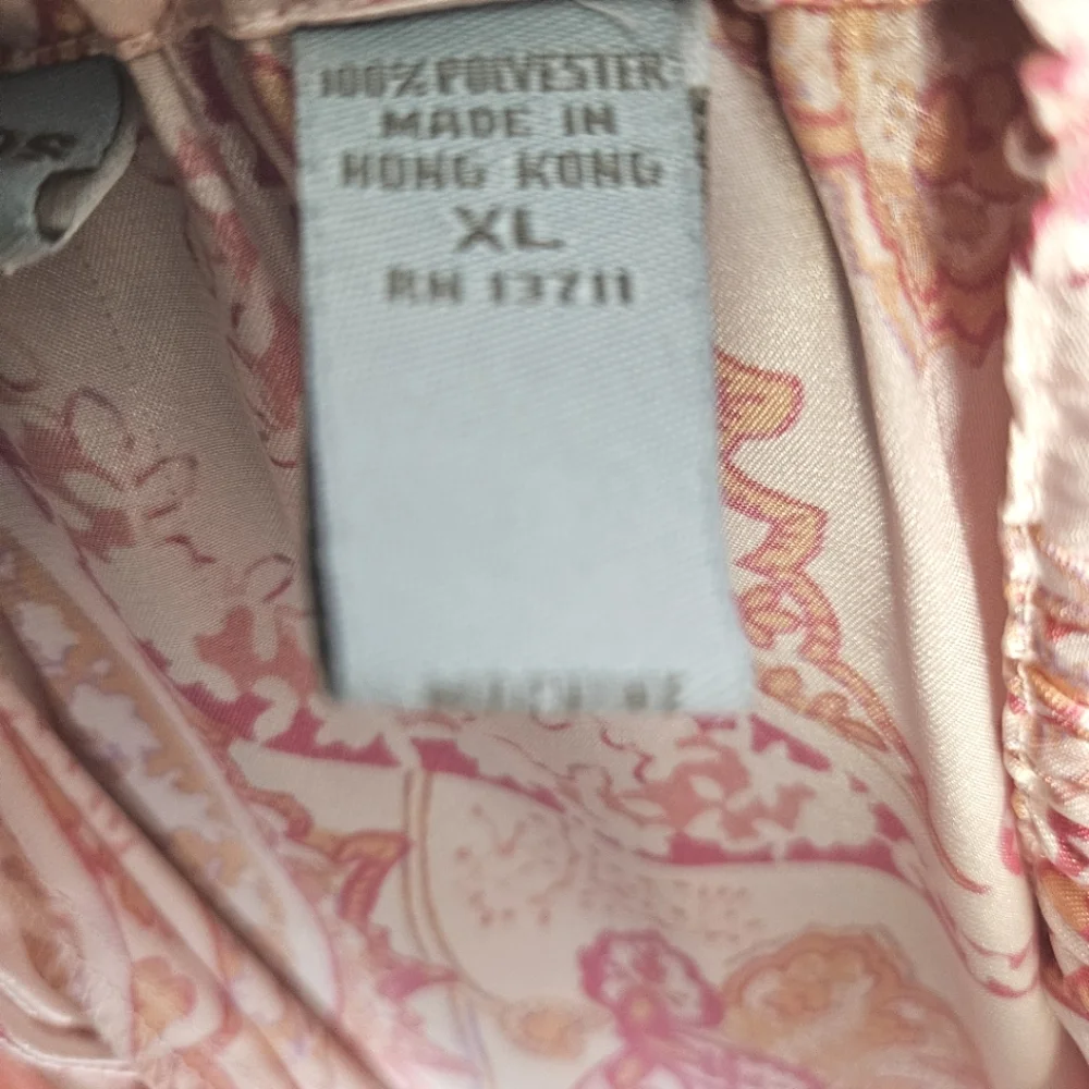 Valerie Stevens Intimates Pink Paisley Floral  Pajama Set Size XL - Picture 11 of 13